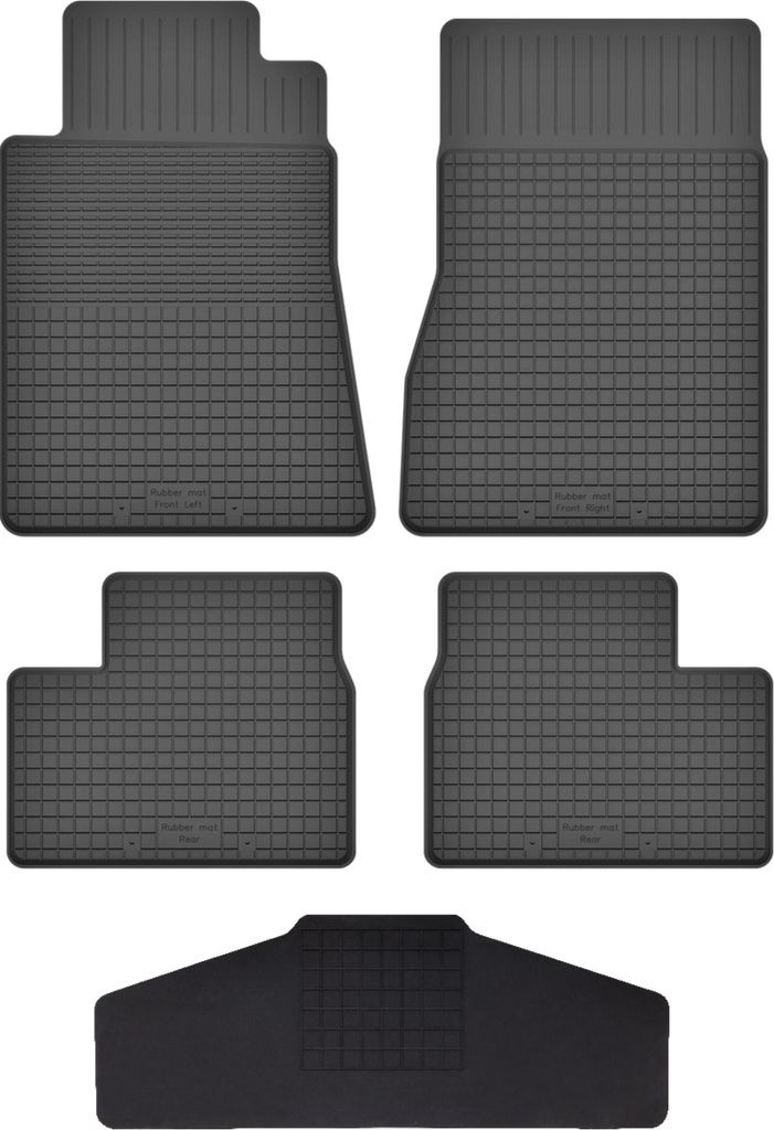 Gummi Fußmatten Set Für: Rover 75 (1998-2005) Gummimatten Schwarz