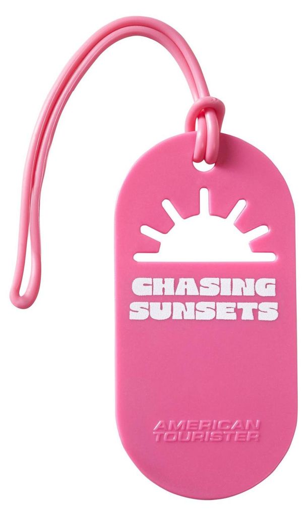 American Tourister Anhänger Reisezubehör Luggage Tag 2x Fun Chasing Sunsets pink