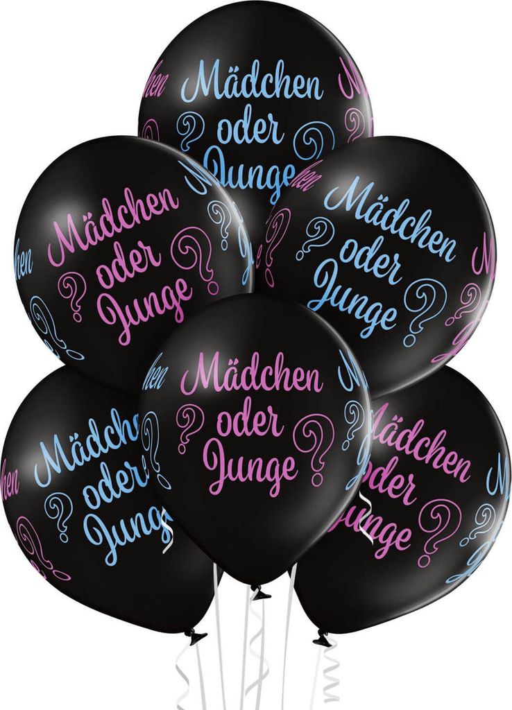 Latexballons 25er Pack Mädchen oder Junge Produktbild 