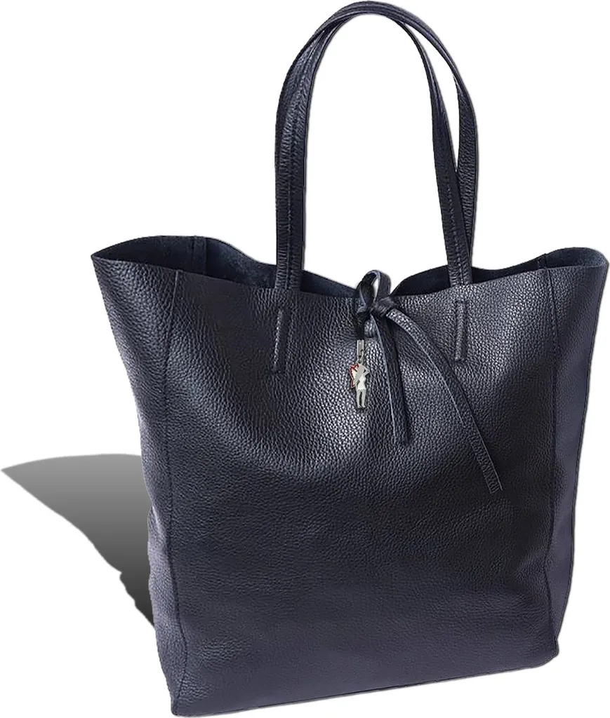 Sac Cabas Femme Cuir Noir Florence : Fini le Manque de Place 30x35x15