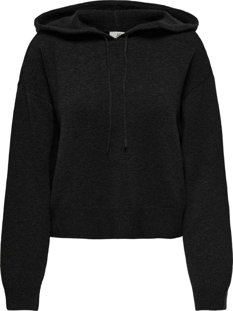 JDYRUE LIFE L/S SHORT HOOD PUL KNT Black L