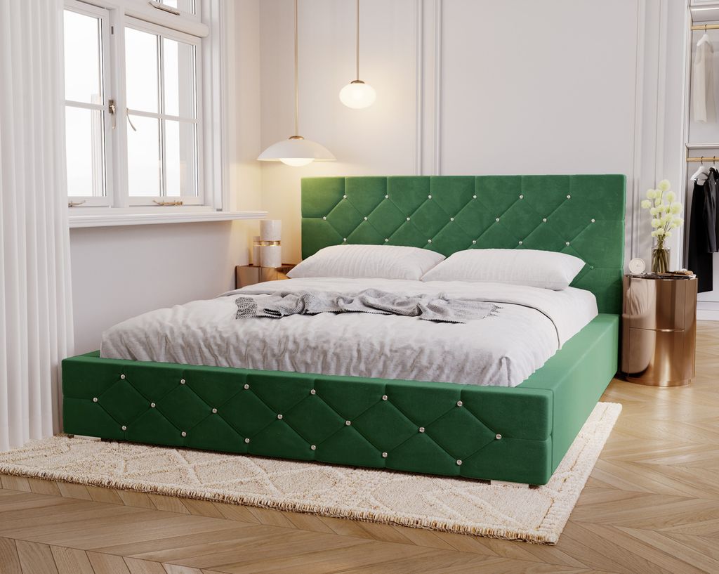 Čalouněná postel 180x200 cm Solar – manželská postel s Obrázek produktu 