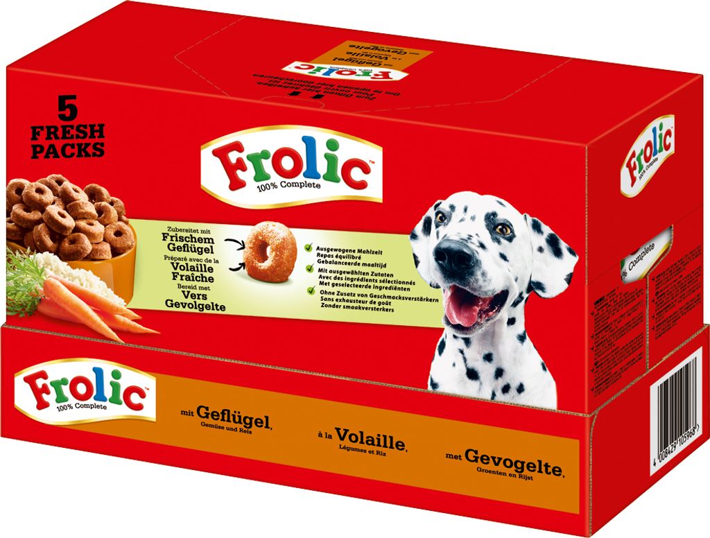 Hundefutter trocken Frolic Geflügel 7,5kg Produktbild 