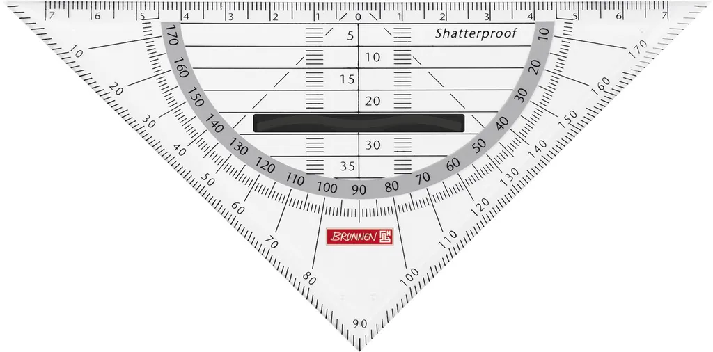Triangle géométrique BRUNNEN anti-glisse 16 cm Colour Code onyx fiable
