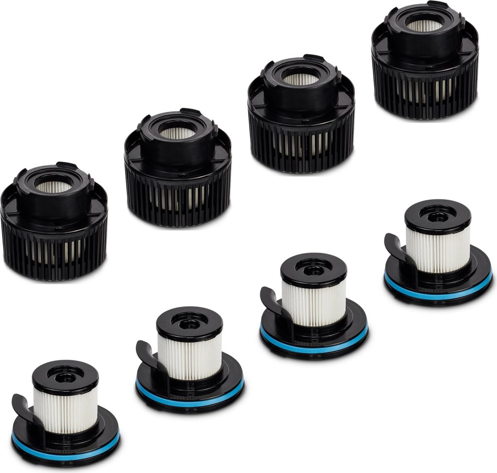 MEDION Zubehör Ersatz für Akku Stabstaubsauger P350 W & P400 W (4x Außenfilter, 4x Innenfilter)