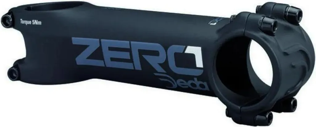 Potence Deda Zero1 120 mm en Aluminium Léger - Serrage 31.7 mm Noir Matt