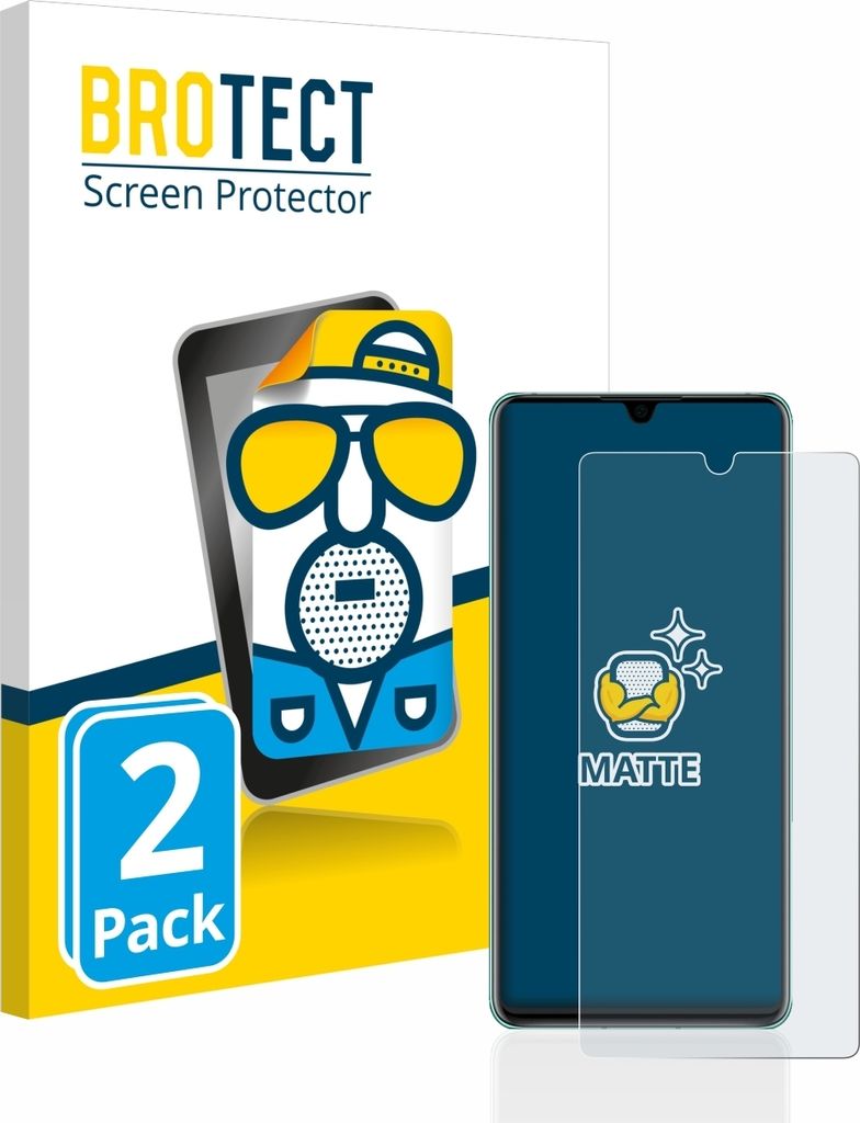 2x BROTECT Schutzfolie für Huawei P30 Displayschutz Displayschutzfolie Folie Matt Entspiegelungsfolie