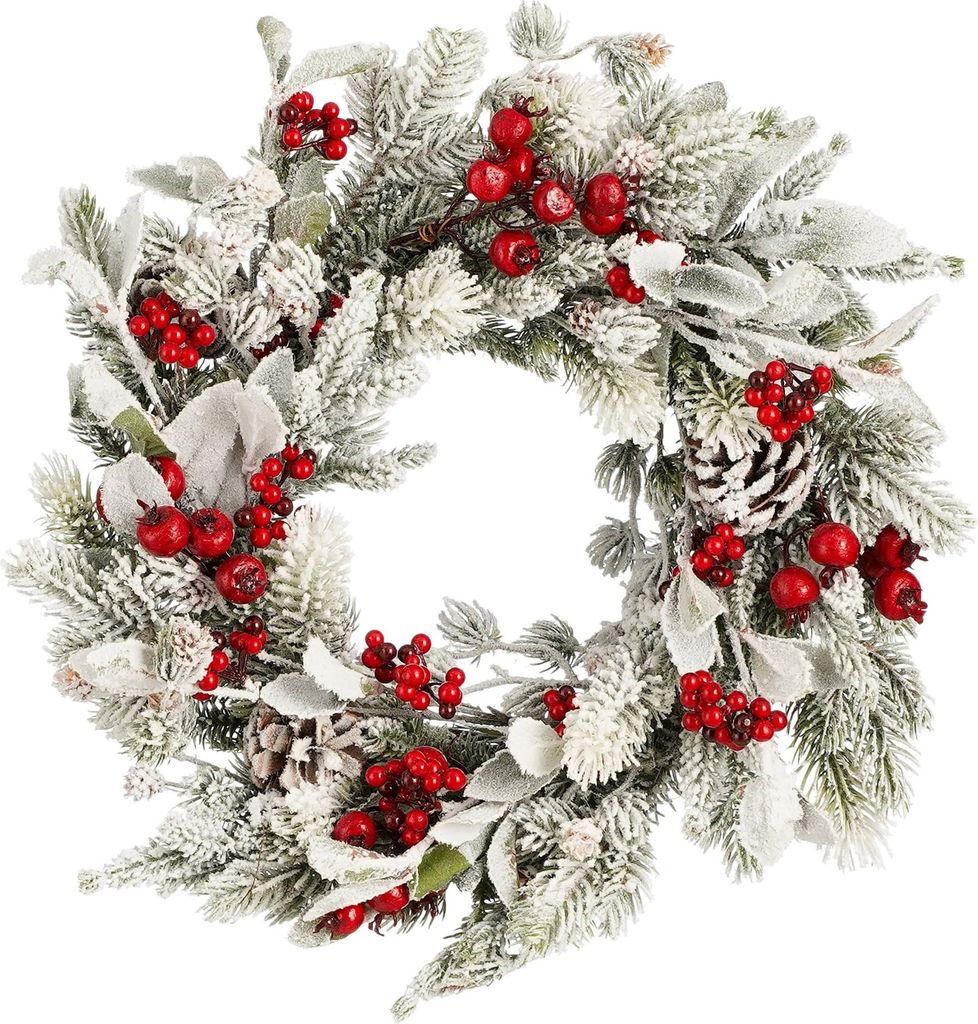 Mica Decorations Belfort Weihnachtskranz - Ø40 cm - Grün