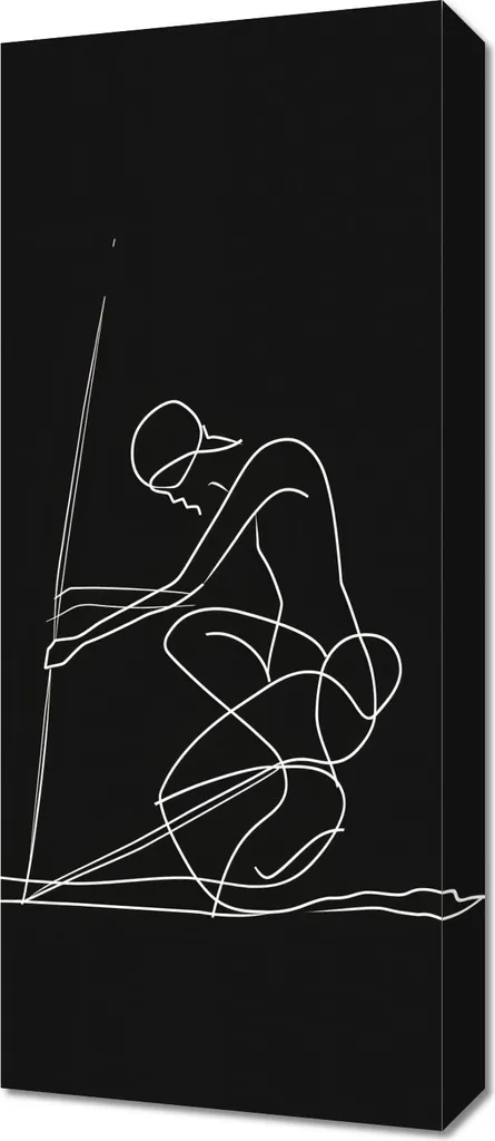Décoration Murale Image Ligne 30x70 cm - Tableau Design pour Salon Moderne