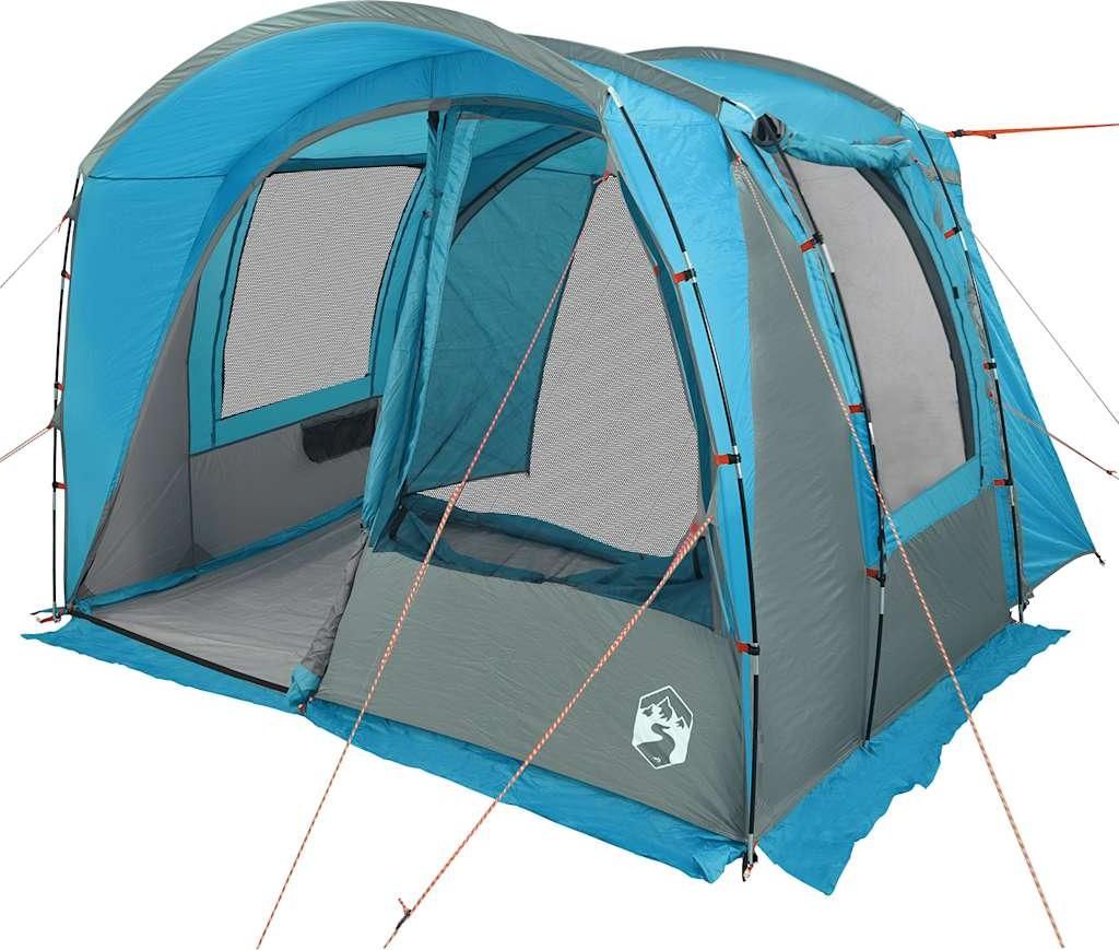 vidaXL Autozelt 4 Personen Blau Wasserfest