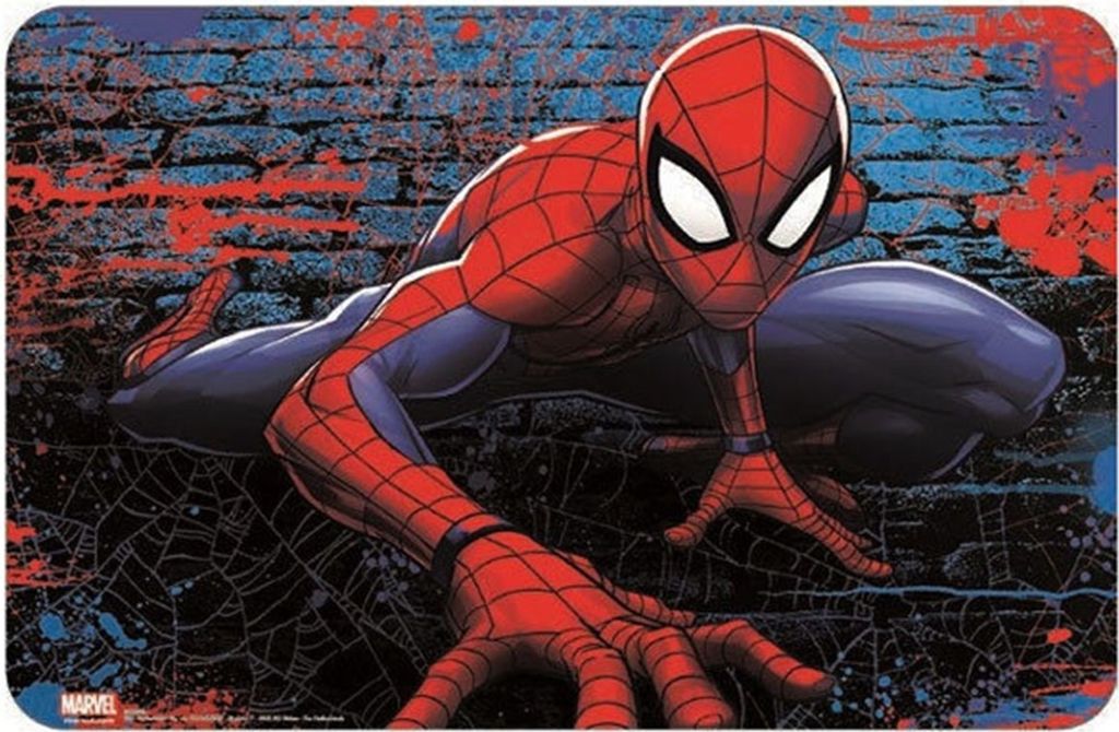 Spiderman Bricks Tischset Untersetzer 43x28 cm