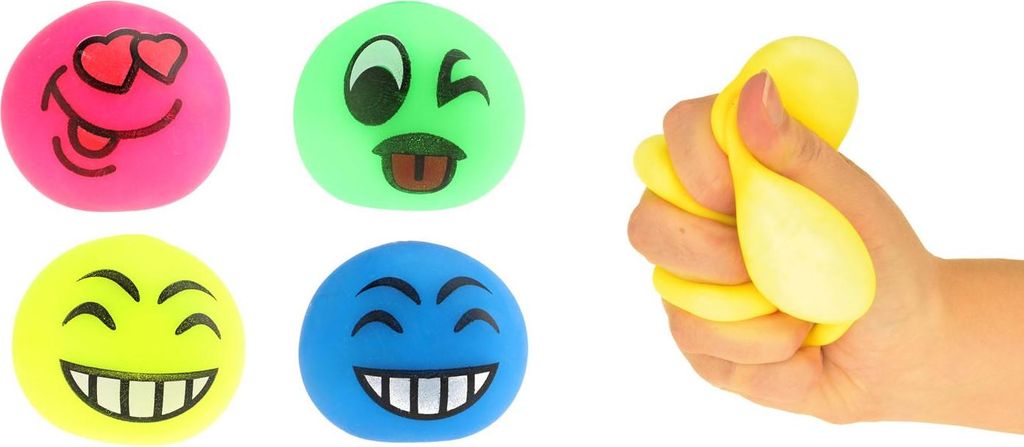 Toi-Toys Anti Stressball lachendes Gesicht Zappeln