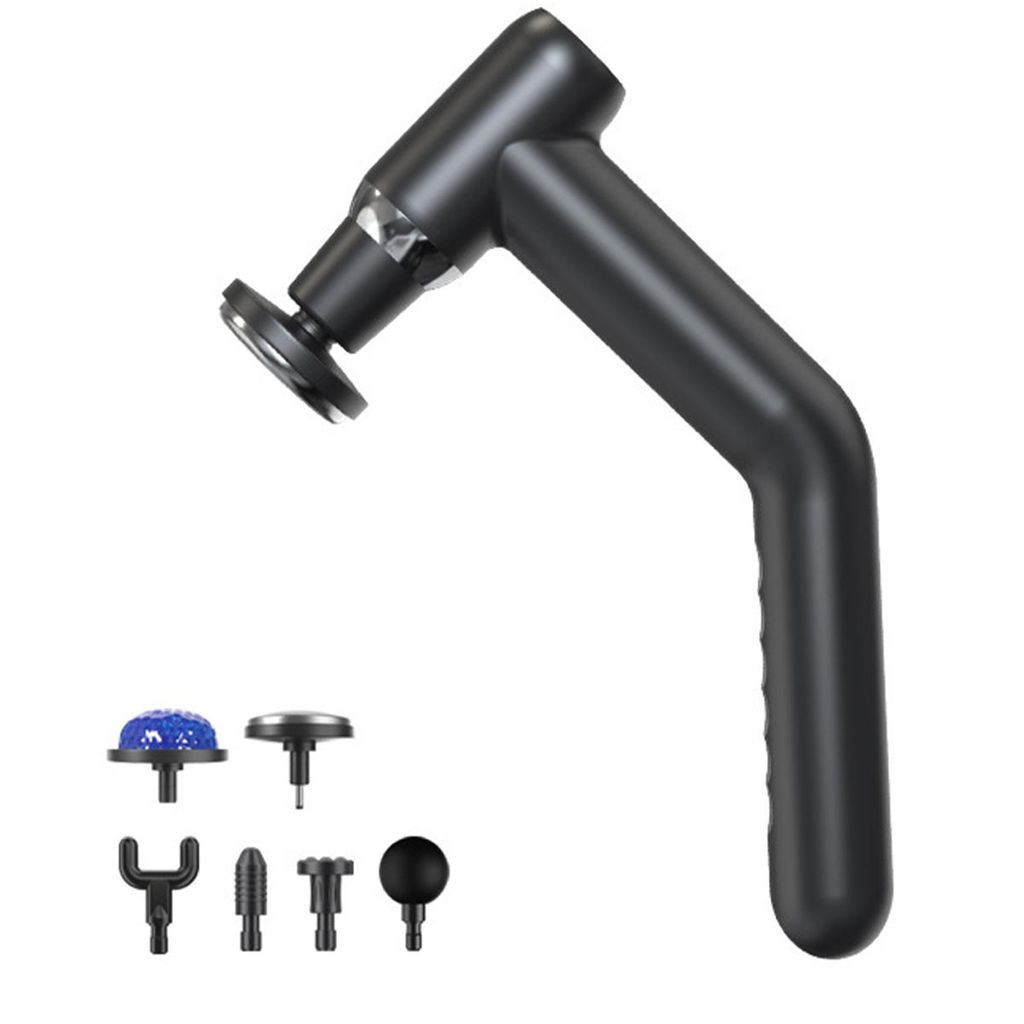 Massagepistole Elektrische Massage Gun LED Muskelmassagepistole Nacken Schulter Muskel 6 Geschwindigkeiten 6 Massageköpfe