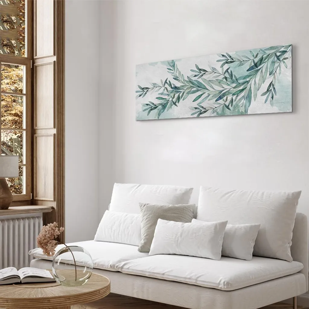 Acquista Quadro Moderno Mint Calm 150x50 cm - Stampe su Tela Online - 4