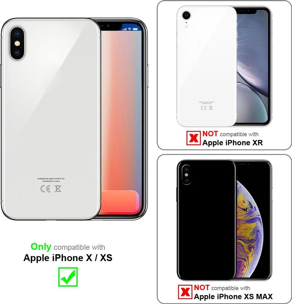 Cadorabo Hülle für Apple iPhone X / XS Schutz Hülle in Weiß TPU Silikon Etui Case Handyhülle