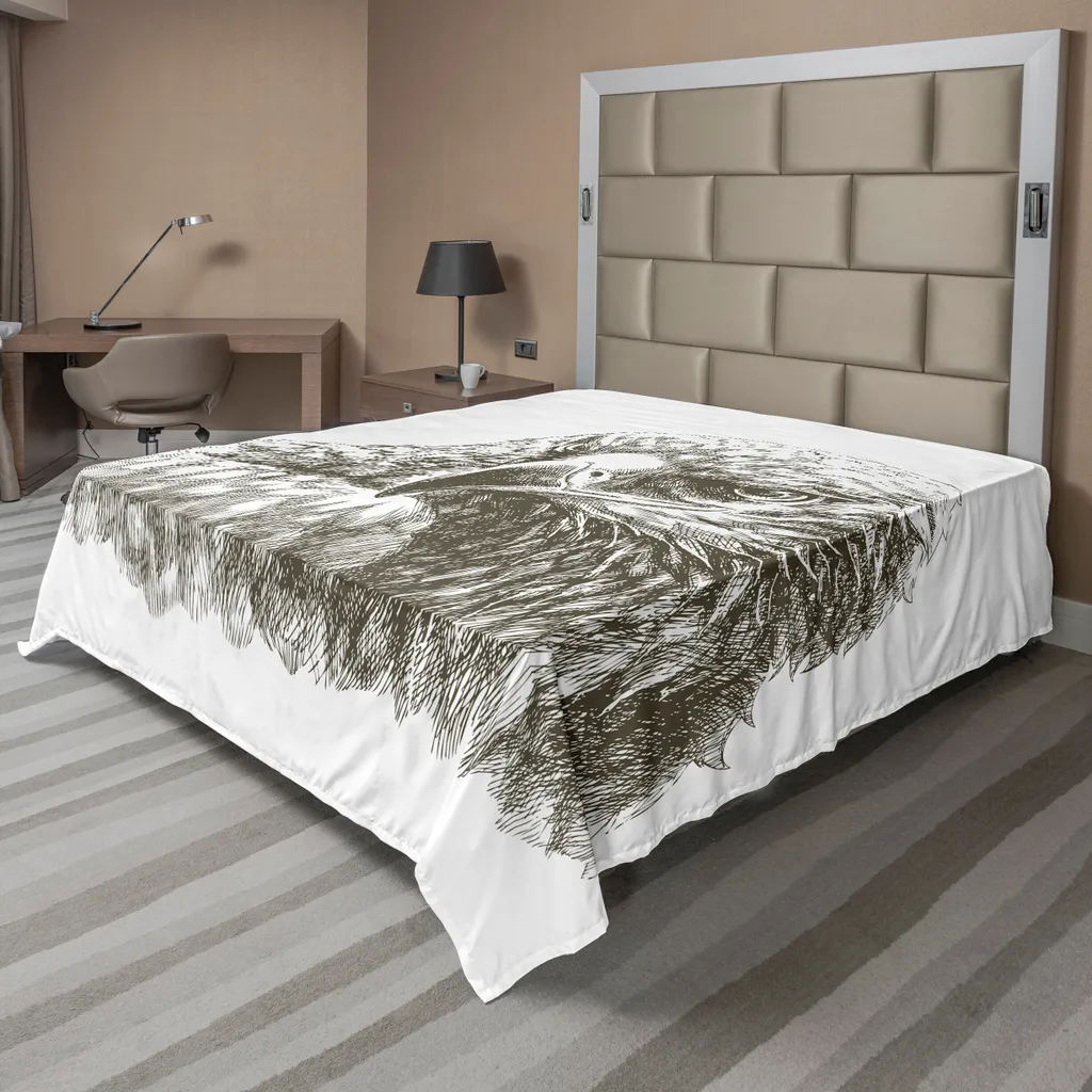 ABAKUHAUS Grigio Set Copriletto Trapuntato, Monocromatico Damasco, 3 Pezzi con 2 Federe Cuscini, 264 cm x 220 cm, Blanc Gris
