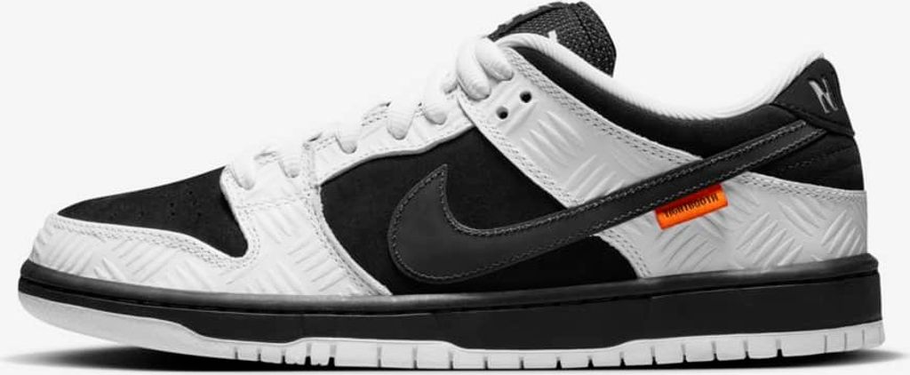 Nike SB x TIGHTBOOTH ︎ Dunk Low Pro „Black and White“, FD2629-100, Größe: 36,5