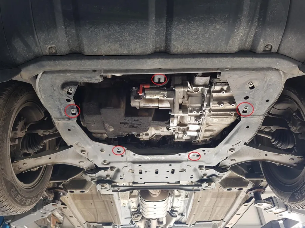 Protection moteur Range Rover Evoque en acier noir renforcé 2.0 mm