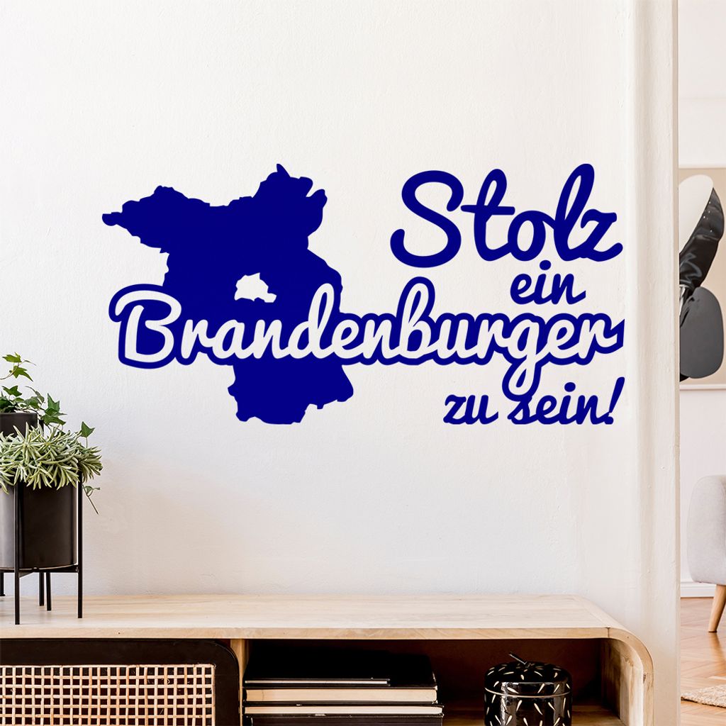 Brandenburger Stolz Wandtattoo Wandaufkleber Wall Sticker - Dekoration, Küche, Wohnzimmer, Schlafzimmer, Badezimmer