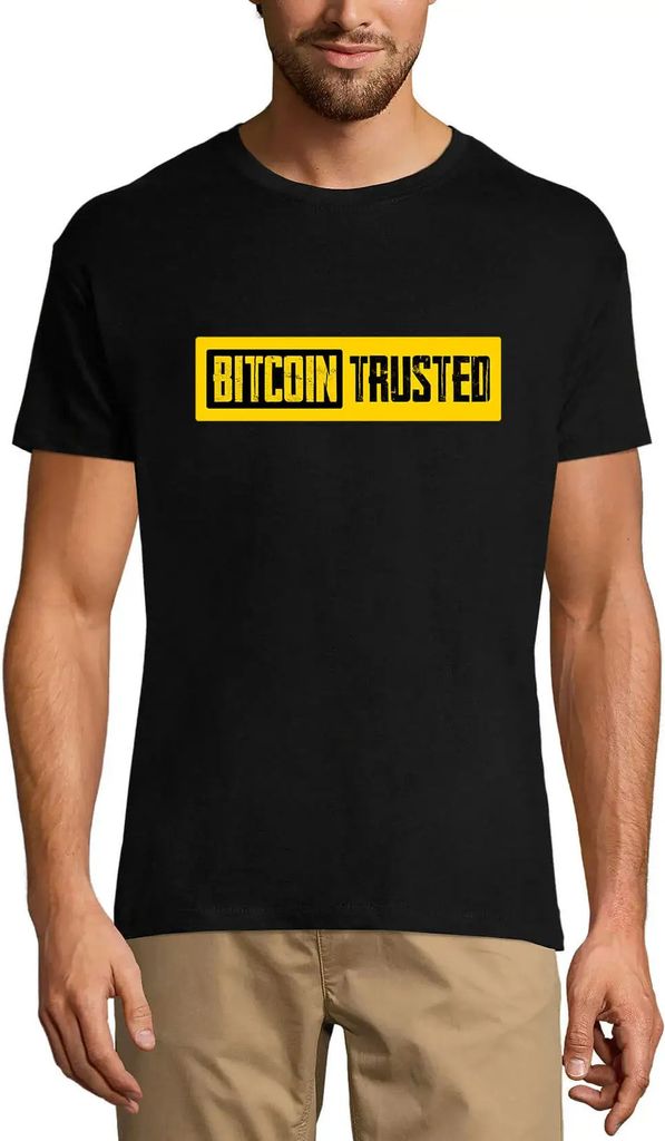 Herren Grafik T-Shirt Bitcoin vertrauenswürdig - Kryptowährung - Trader Idee – Bitcoin Trusted - Cryptocurrency - Traders Idea – Öko-Verantw...