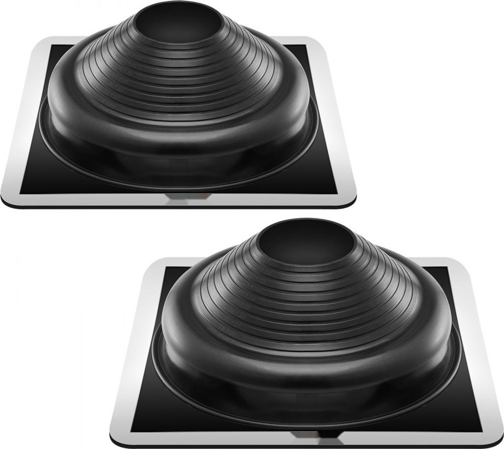 2 Stück Metallkaminrohrstiefel passend für 6-3/4 - 14 Rohr - Hohe Temperatur EDPM - Premium Kaminzubehör - Feuerfestes Produkt