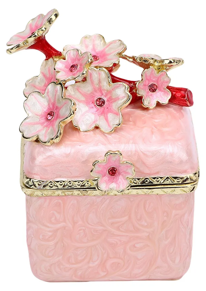 Coffret bijoux fleurs de cerisier pour coiffeuse et décoration chic