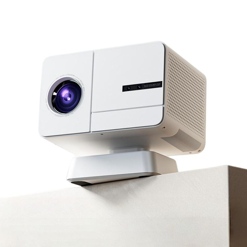 ZELURXX Full-HD Heimprojektor 800ANSI Lumen 1080P 4K-Decoder WiFi6 Auto-Keystone 150 Zoll