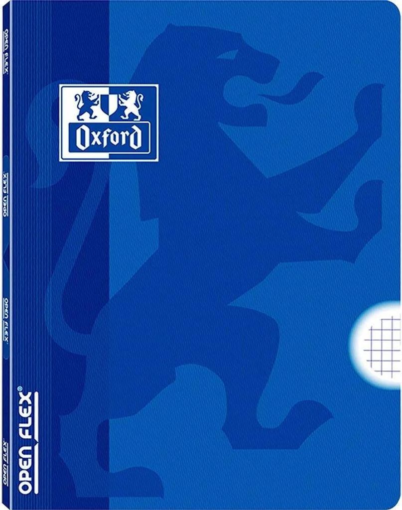 Oxford Hamelin Geheftetes A4 Notizbuch 4x4 Kariert Openflex Kunststoffeinband 48 Blatt 1 Einheit Blau Blau One Size