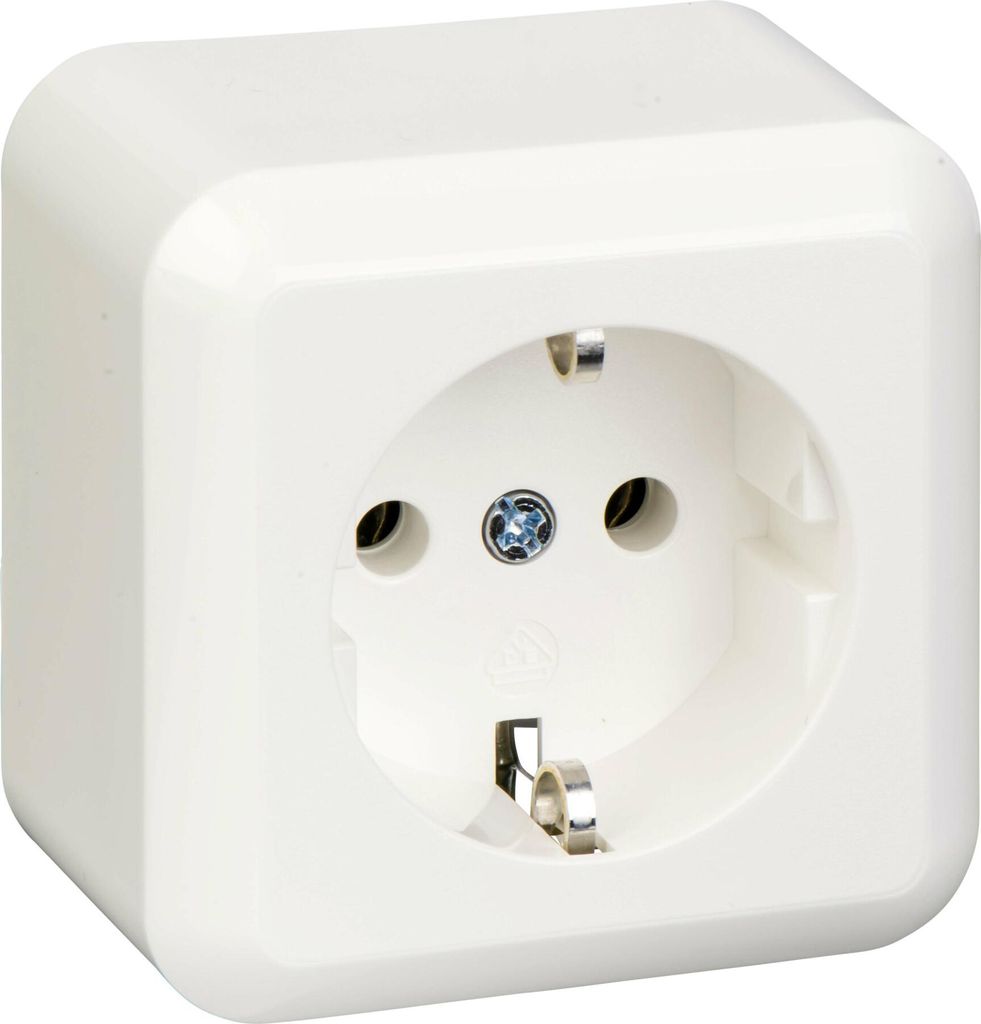 ELSO 385004 AP-Steckdose 16A CONTURA reinweiss