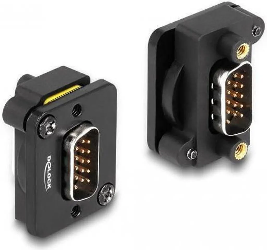 Delock 87820 Modulo VGA Maschio Tipo D - Zinco Nero per Modding Case - 3