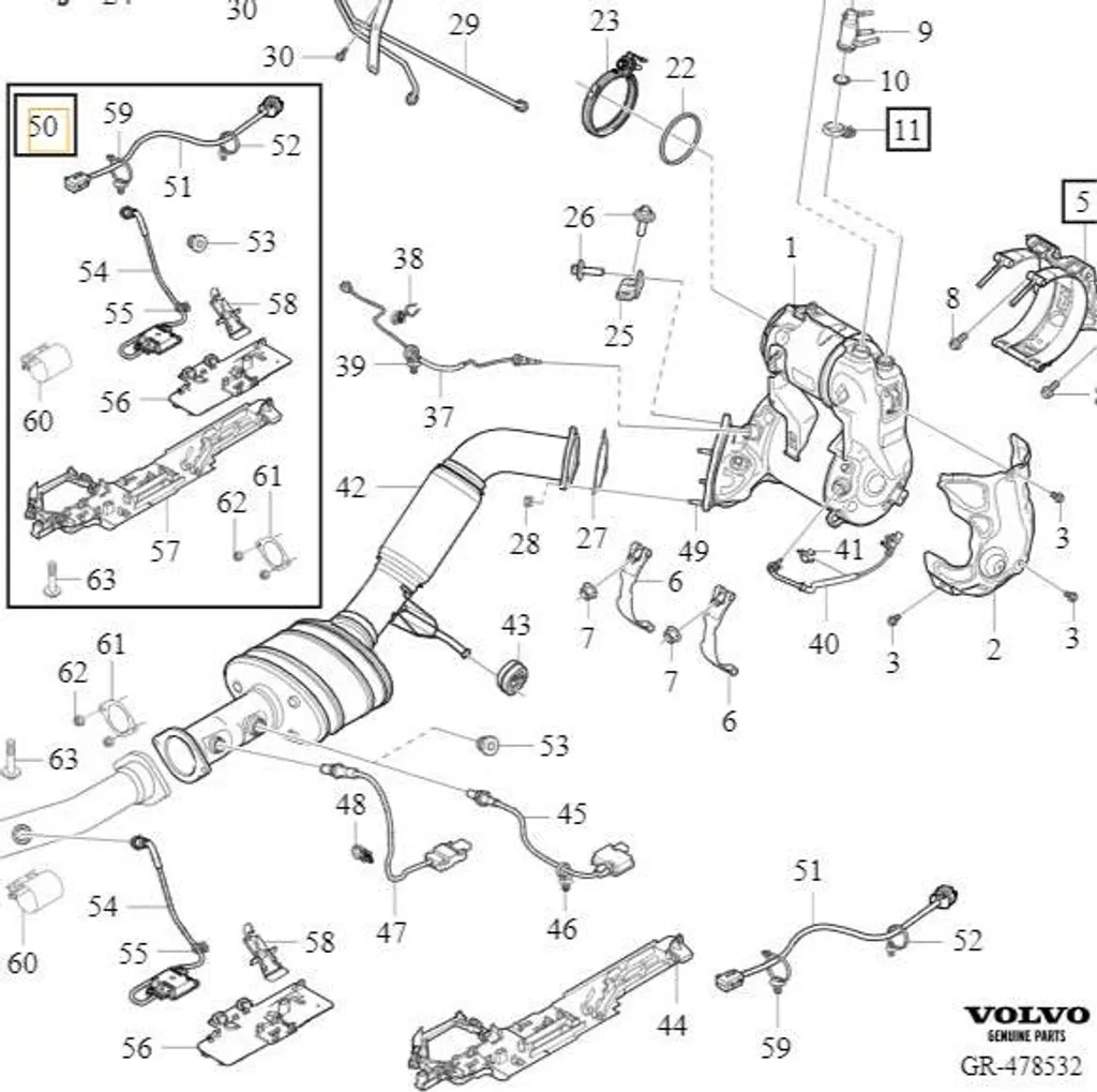 Réparer le Catalyseur Volvo XC60 XC90 II avec Kit Filtre Sonde 32339497 - 3