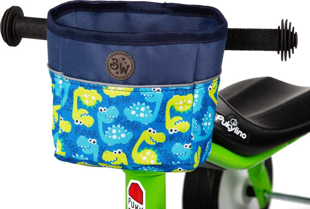 BAMBINIWELT Lenkerkorb für Kinder Lenkertasche kompatibel mit Pukylino Wutsch Fitsch Puky OFFEN für Dreirad Laufrad Rutschfahrzeuge (Modell 11)