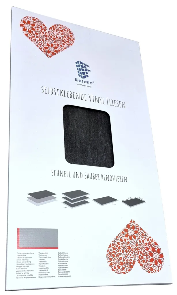 Rénover le Carrelage de Cuisine KOMET Fliesana 3pcs Adhésifs Effet Pierre