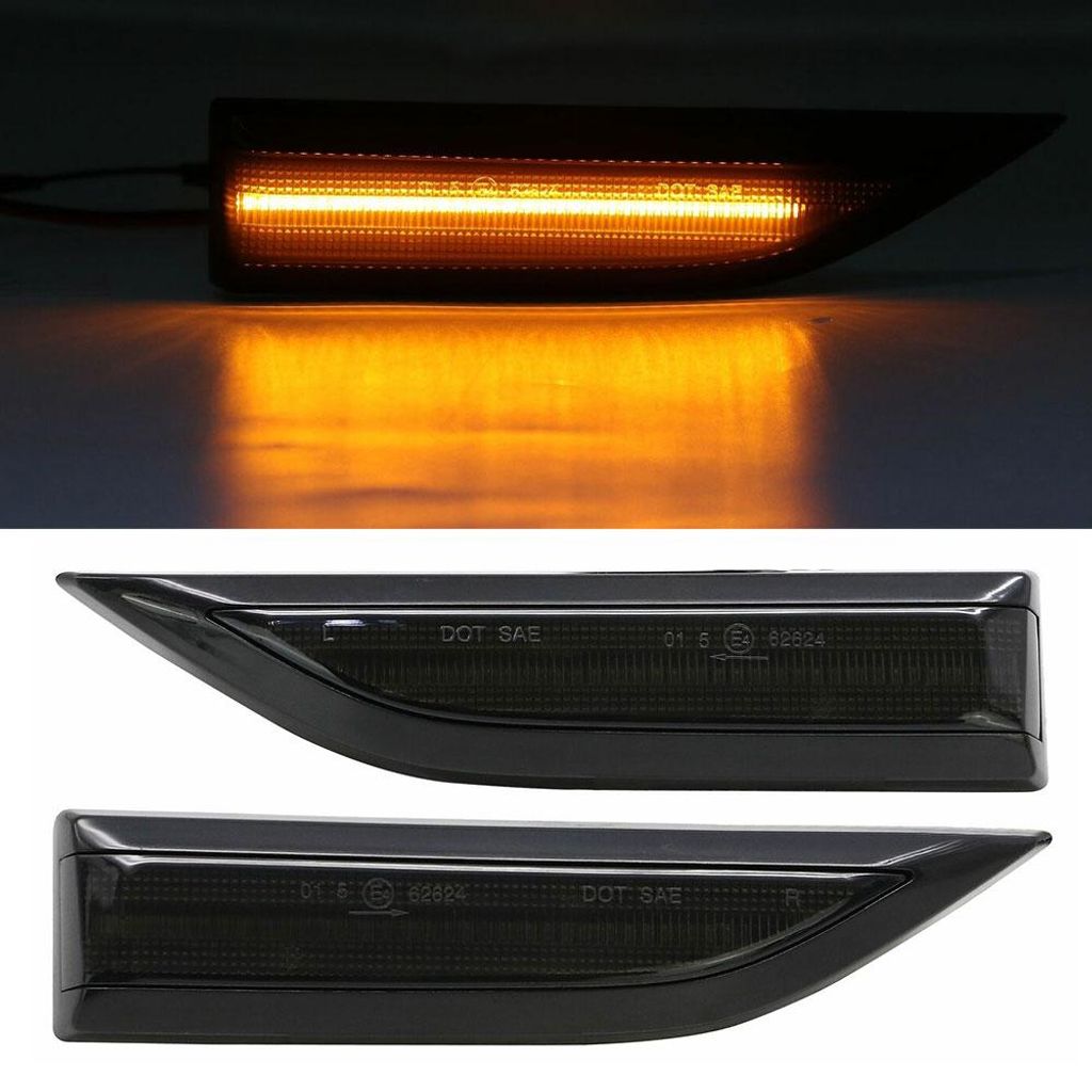 Für VW T6 VI Transporter Multivan VW Caddy 4 IV 2x LED Seitenblinker in SCHWARZ in der Farbe SCHWARZ von Goingfast