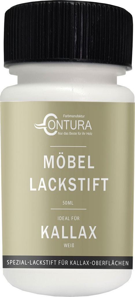 Contura 50ml. Möbel Lackstift passend für KALLAX Weiß Produktbild 