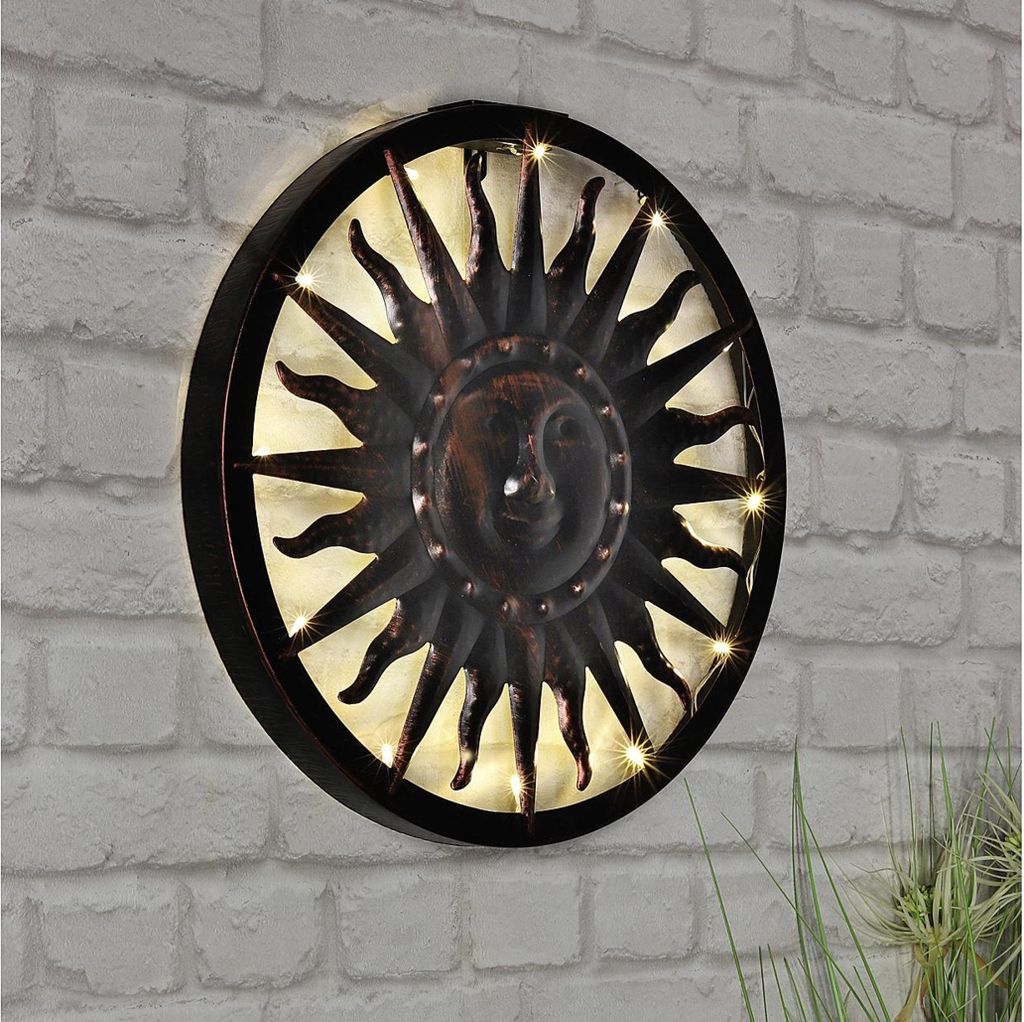 HI Lumière décorative solaire LED Soleil 40 x 4 cm Image du produit 