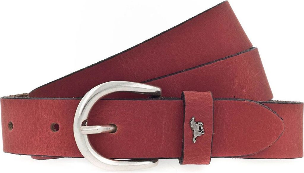 MUSTANG Leder Gürtel Female Belt 2.5 W80 Red rot