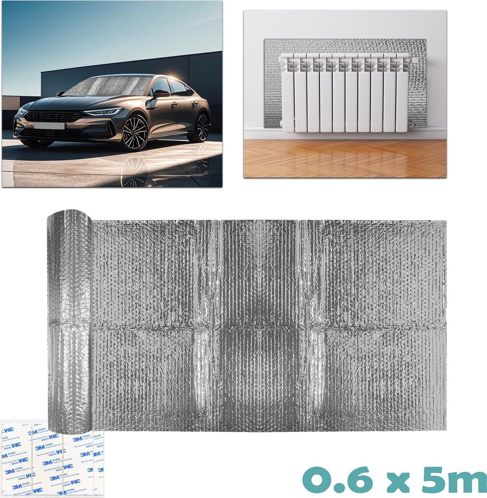 XINZI Blasen-Alu-Isolierfolie 0,6x5m - Thermofolie mit Produktbild 