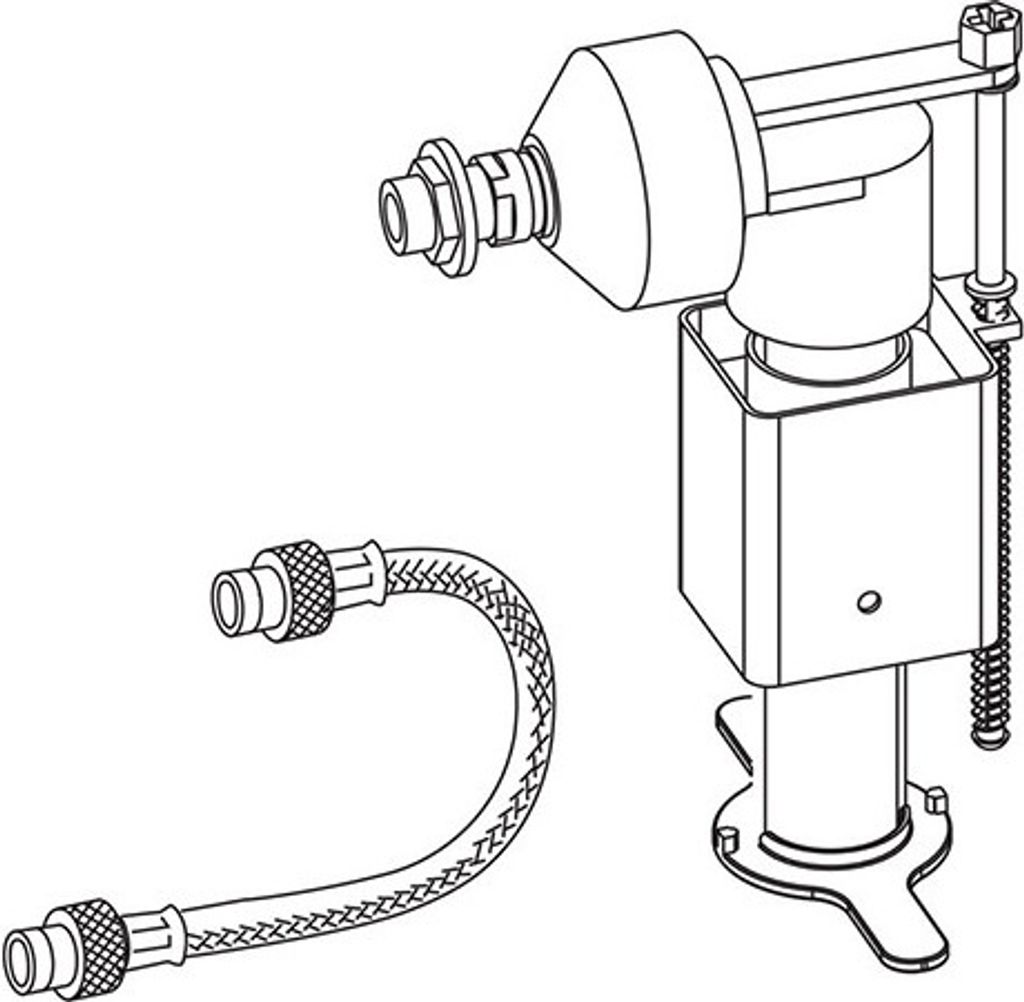 MEPA Füllventil-Set UP-Spülkasten Sanicontrol Typ A31, Füllventil+Panzerschlauch
