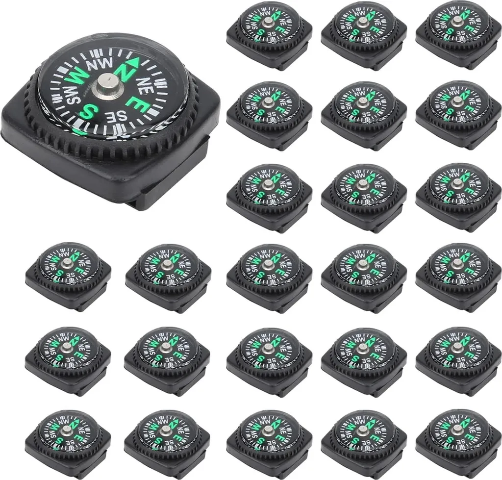Mini boussole survie pour montre Knop Kompasset - Lot 25 unités robustes