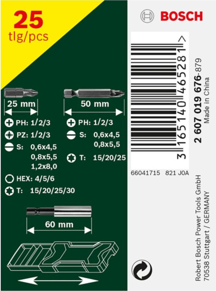 Set di punte per cacciavite Mini-X-Line, 25 pezzi Immagine del prodotto 