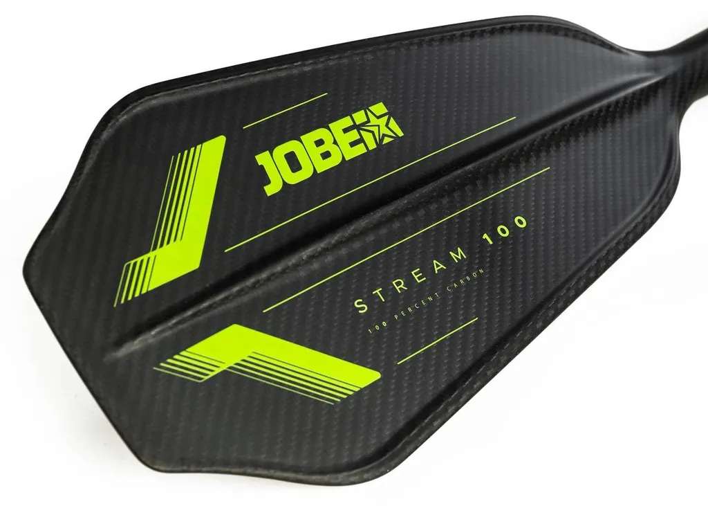 Pagaie de Paddle Carbon Jobe Stream 100, 3 sections réglables, LIME