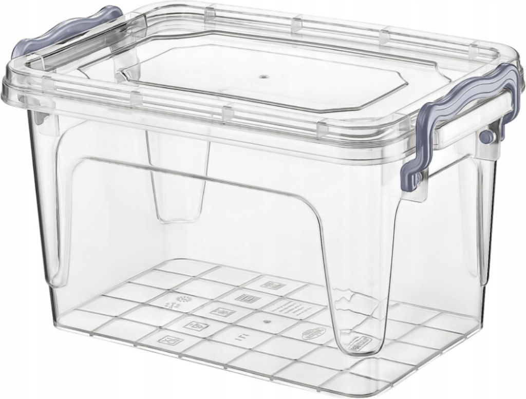 Aufbewahrungsbox Aufbewahrungsbehälter Transparentbox Kunststoffbox Klappbox Plastikbox mit Deckel 1L