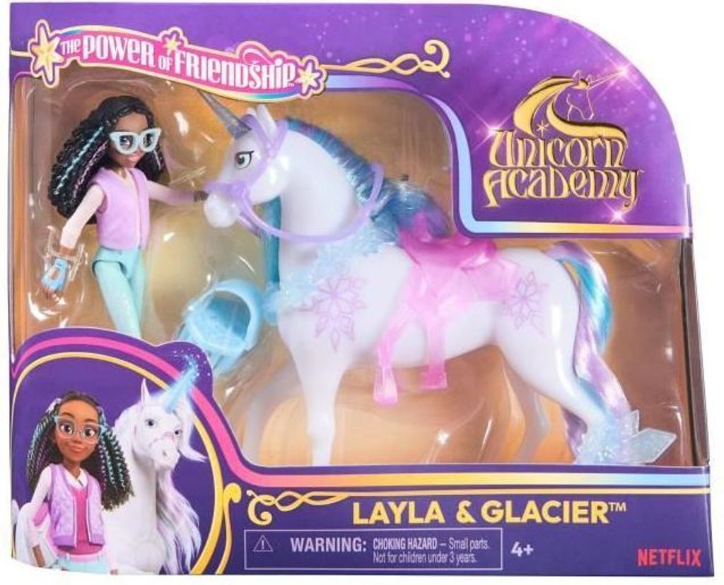 Einhorn Puppe Figuren Set, Layla und Glacier, 5 Produktbild 