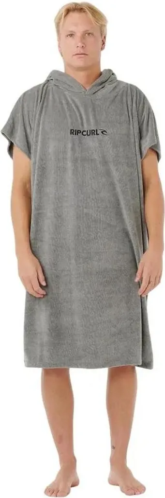Poncho de Bain Rip Curl Homme Gris - Serviette de Plage avec Capuche