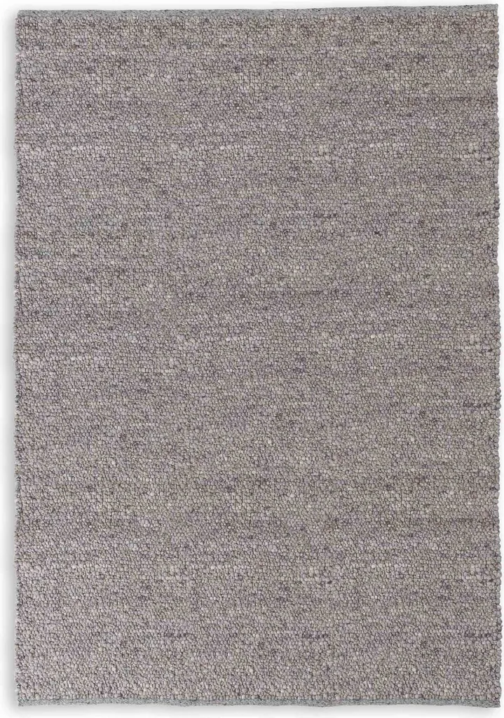 Tapis de Salon Gris Clair ODELIA 70x140 cm Doux et Facile d'Entretien