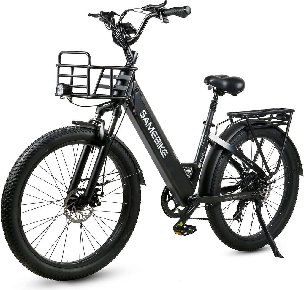 26ZOLL E-BIKE Fett Reifen Elektrofahrrad Trekking Cityrad 32KM/H