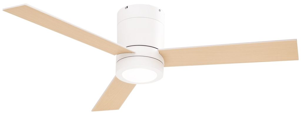 HOMCOM Deckenventilator mit Beleuchtung, Fernbedienung, 48 W Deckenleuchte leise