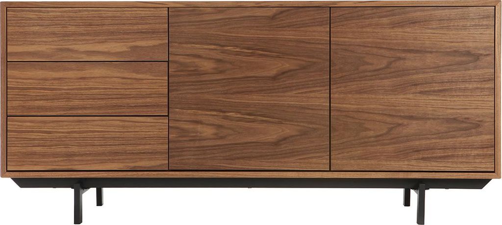 Miliboo - Design-Sideboard Vintage 160 cm Nussbaum MANNY Produktbild 