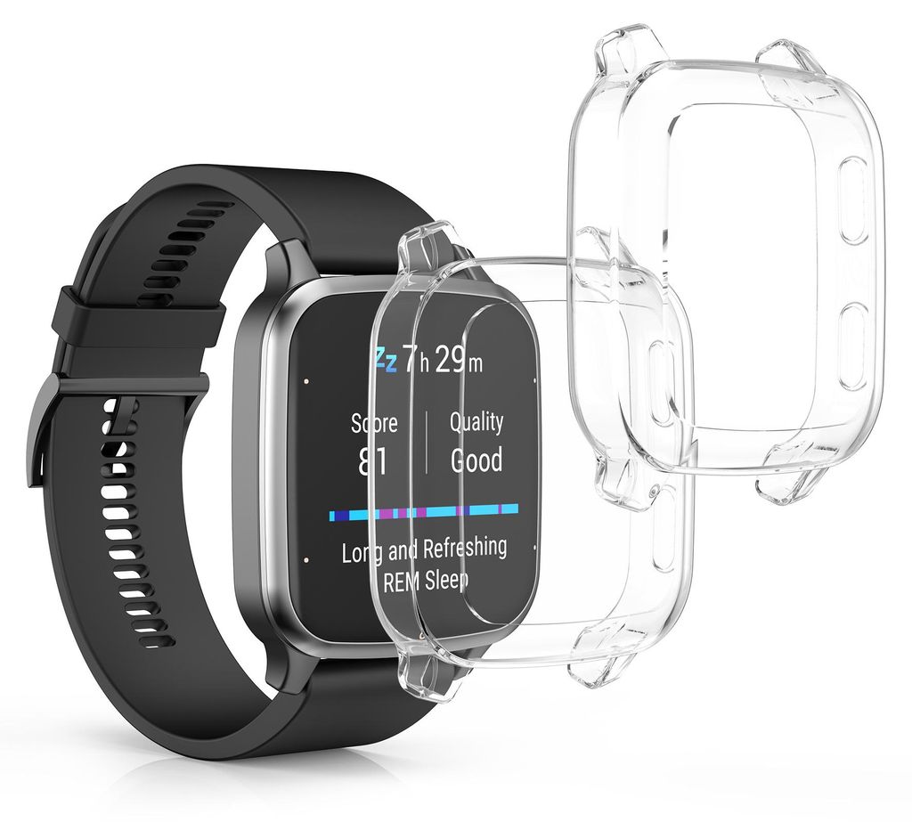 kwmobile 2x Silikon Hülle für Garmin Venu Sq 2 Music / Sq 2 Produktbild 